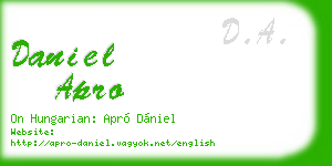 daniel apro business card